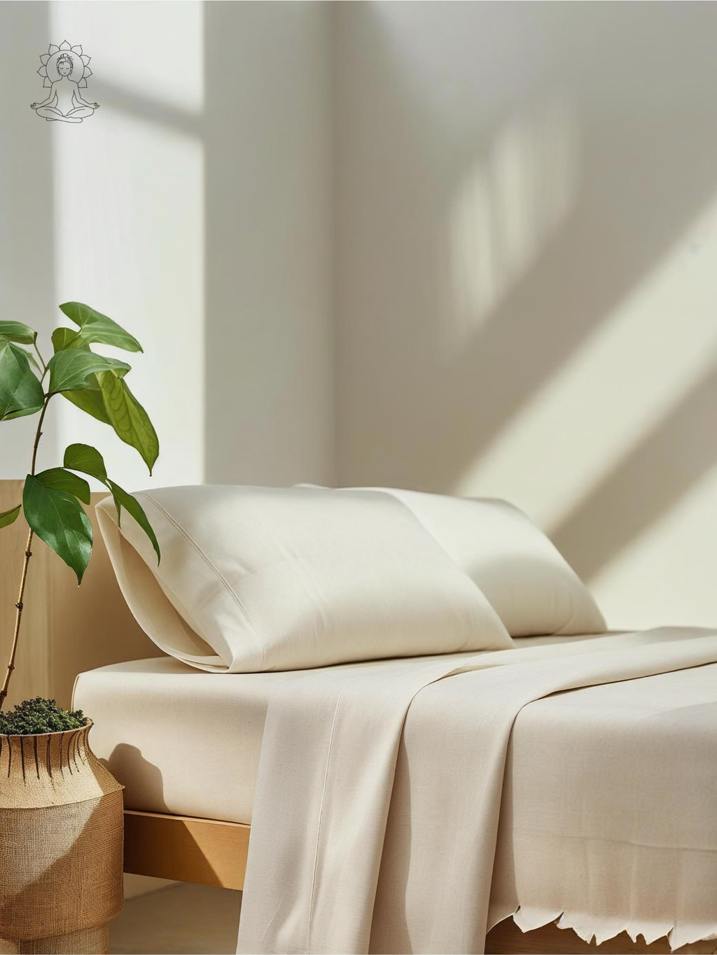 Beige- 100% Cotton Percale Bedsheet